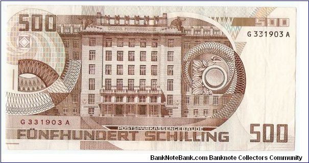 Banknote from Austria year 1985