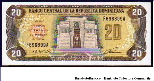 20 Pesos Oro
Pk 139a Banknote