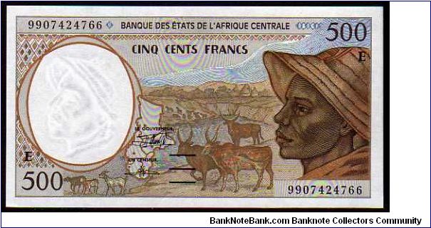 *CENTRAL AFRICAN STATES*__
500 Francs__
pk# 201Ef__
Country Code (E)
 Banknote