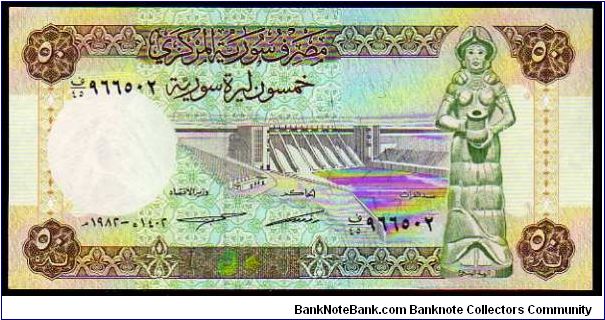 50 Syrian Pounds
Pk 103c Banknote