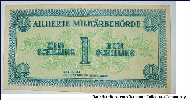 1 schiling
allied ocupation
wavy line wmk Banknote