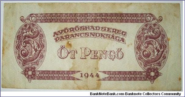 Banknote from Hungary year 1944