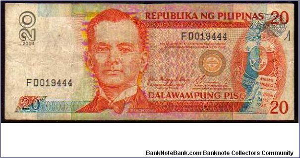 20 Piso
Pk 182h Banknote