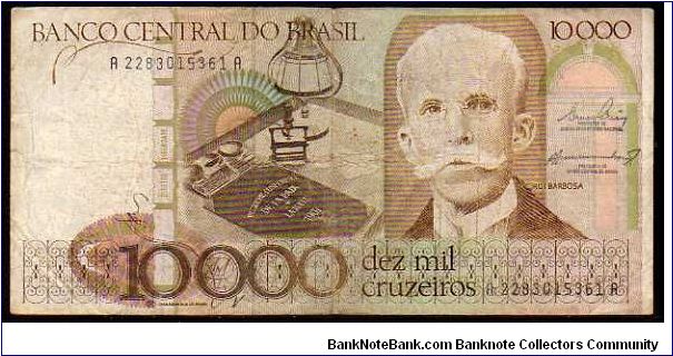 10'000 Cruzeiros__
Pk 203 Banknote