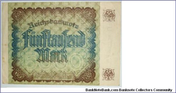 Banknote from Germany year 1922