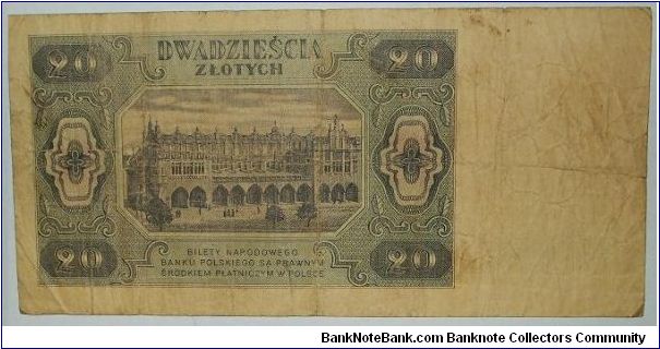 Banknote from Poland year 1950