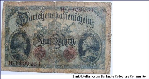 Banknote from Germany year 1914