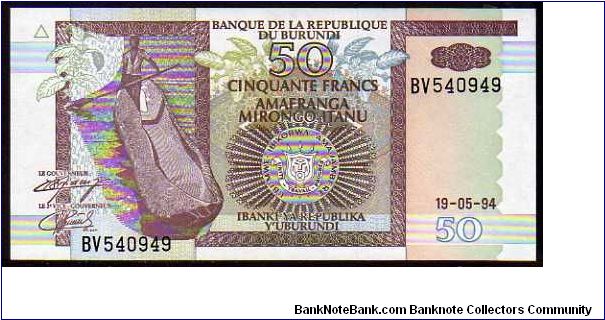 50 Francs__
Pk 36__

19-May-1994
 Banknote