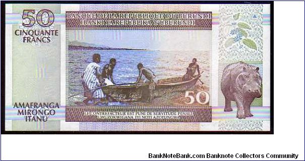 Banknote from Burundi year 1994