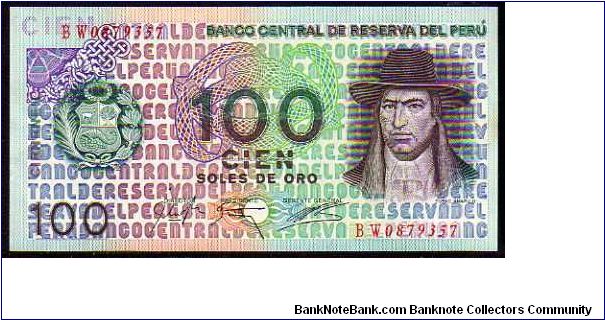 100 Soles de Oro
Pk 114 Banknote