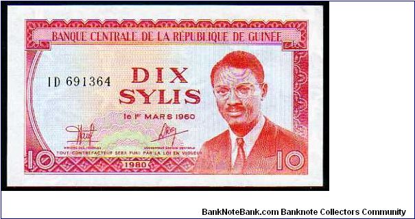 10 Sylis
Pk 23 Banknote