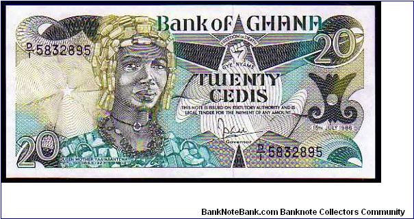20 Cedis
Pk 24 Banknote
