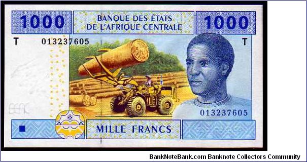 *CENTRAL AFRICAN STATES*
__

*CONGO REPUBLIC*
__

1000 Francs__
pk# 207t__

Country Code -T- Banknote