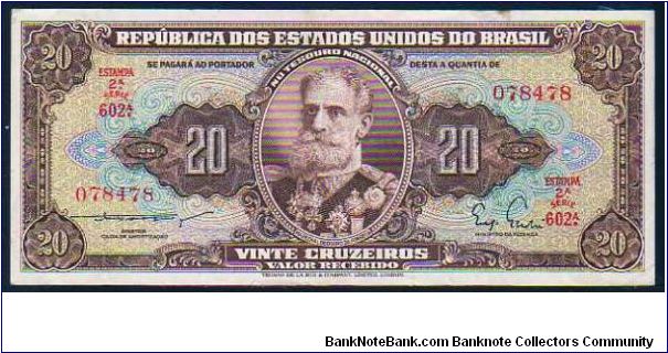 20 Cruzeiros__
Pk 160a

Valor Recebido
 Banknote