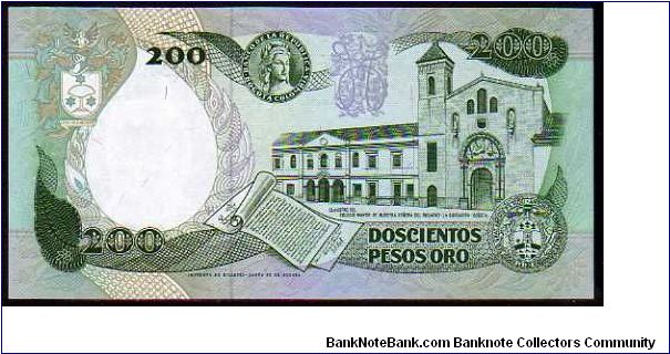 Banknote from Colombia year 1992