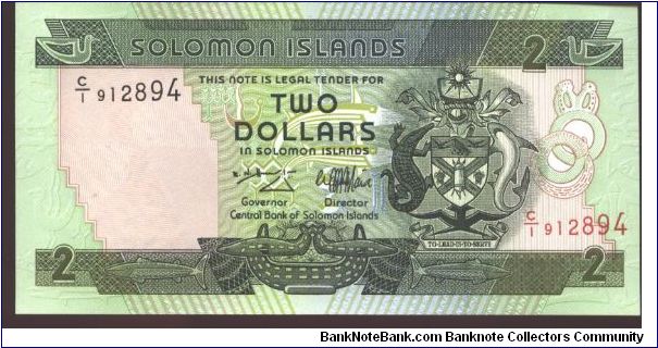Greenish black and olive-green on multicolour underprint. Banknote