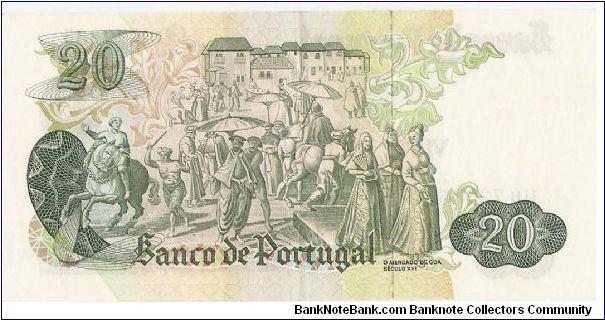 Banknote from Portugal year 1971