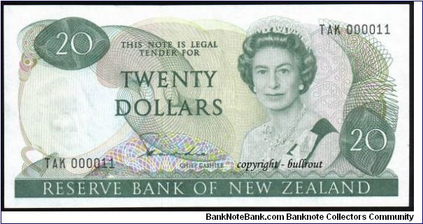 $20 Hardie II - TAK 000011. Banknote