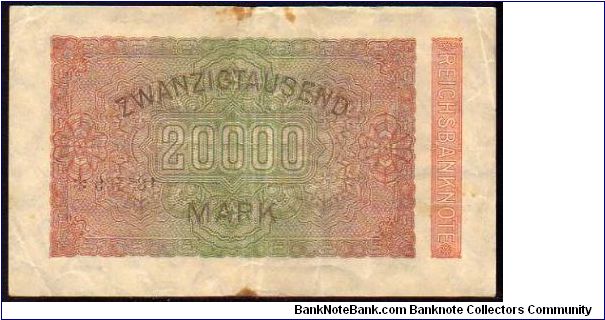 Banknote from Germany year 1923