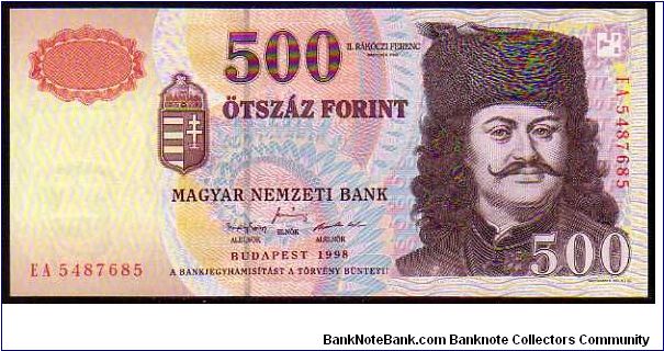 500 Forint
Pk 179 Banknote