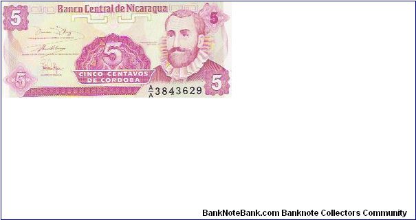 CINCO CENTAVOS
A/A3843629 Banknote