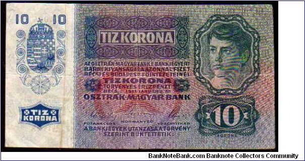 Banknote from Austria year 1915