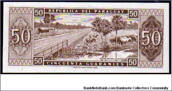 Banknote from Paraguay year 1963