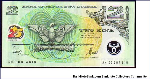 2 Kina
Pk 21

(Commemorative Issue) Banknote