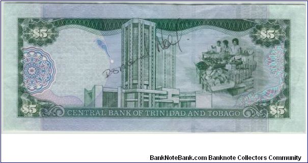 Banknote from Trinidad and Tobago year 2002