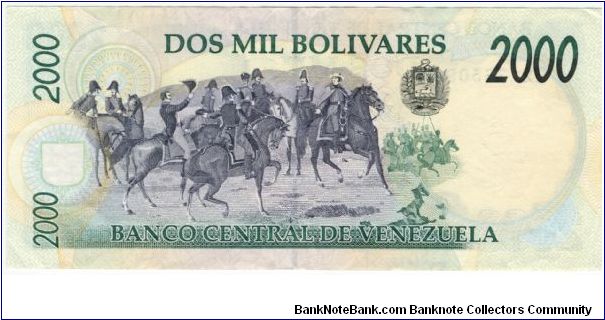 Banknote from Venezuela year 1998