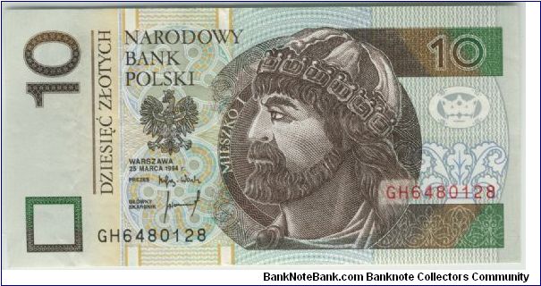 Poland 1994 10Zlotych Banknote