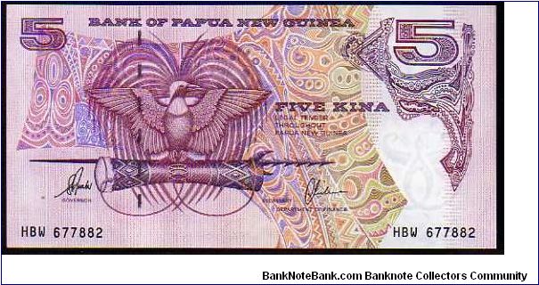 5 Kina
Pk 14c

(Sign.6) Banknote