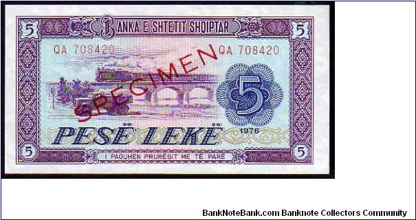 5 Leke__

Pk 42 s 2__

Specimen
 Banknote