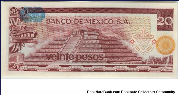 Banknote from Mexico year 1977