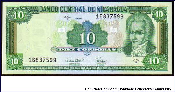 10 Cordobas
Pk 181 Banknote