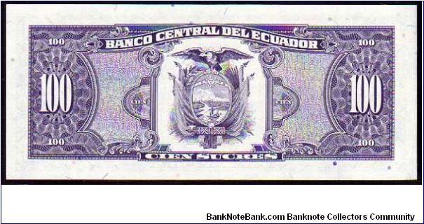 Banknote from Ecuador year 1992