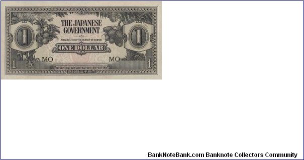 1 Dollar with 
MO Serial

During the Japanese Occupation in Singapore 1943-1945

OFFER VIA EMAIL Banknote