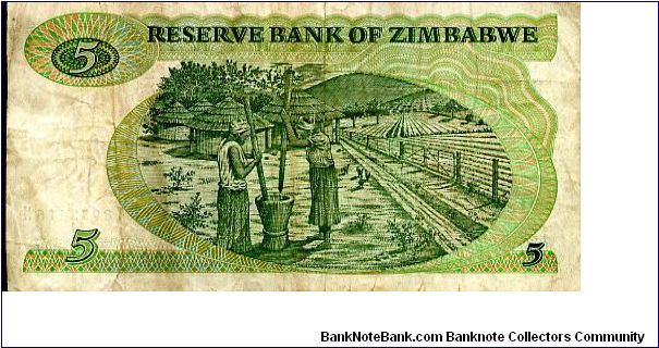 Banknote from Zimbabwe year 1983