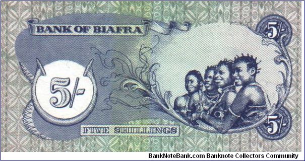 Banknote from Biafra year 1968