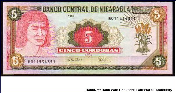 5 Cordobas
Pk 180 Banknote