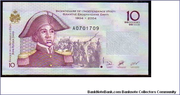 10 Gourdes
Pk 272a Banknote
