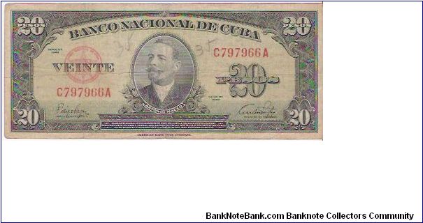 SERIE 1949
20 PESOS

C797966A Banknote