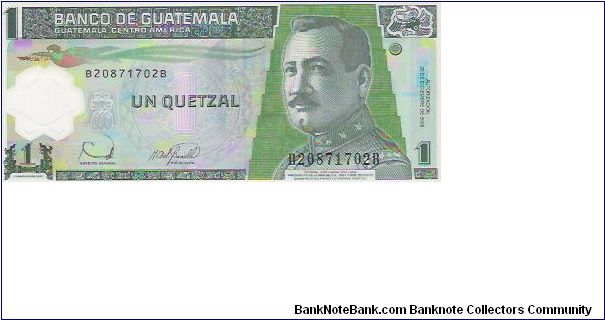 1 QUETZAI
POLYMER
B20871702B Banknote