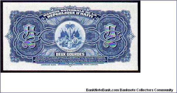 Banknote from Haiti year 1972