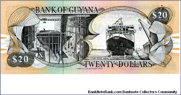 Banknote from Guyana year 2005
