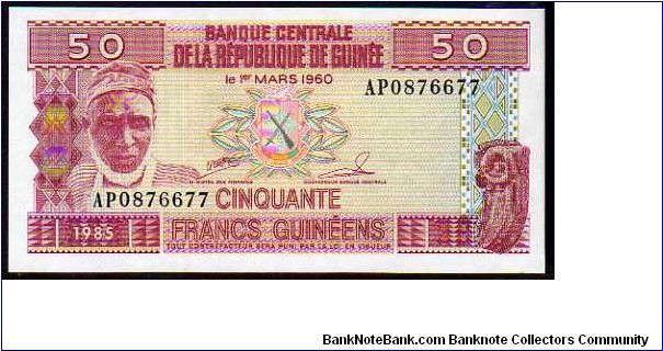 50 Francs
Pk 29a

(L.01-03-1960) Banknote