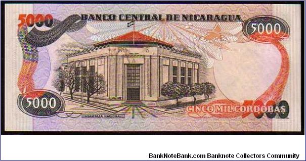 Banknote from Nicaragua year 1987