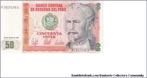 50 INTIS

A 7817146 Q

P # 131B Banknote
