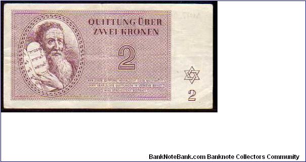 *BOHEMIA & MORAVIA*
________________

*CITY of TEREZIN*
________________

2 Kronen
Pk s27
----------------

Theresienstadt Labor Camp
---------------- Banknote