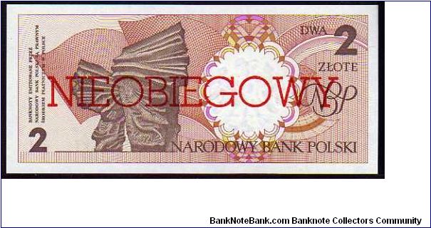 2 Zlote
Pk 165a

(Ovpt Nieobiegowy - Non Negotiable) Banknote